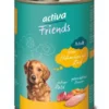 6 x activa Friends Adult Hühnchen mit Rind 400g