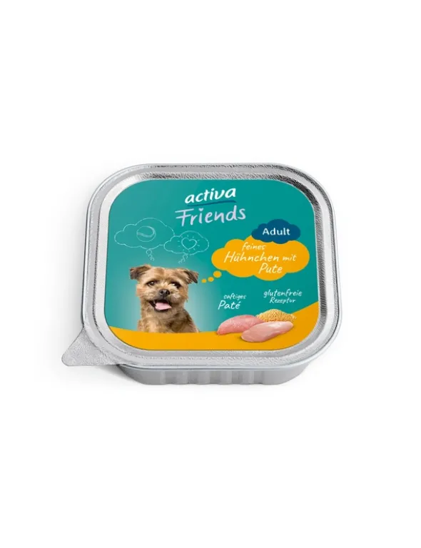 11 x activa Friends Adult Hühnchen mit Pute 150g
