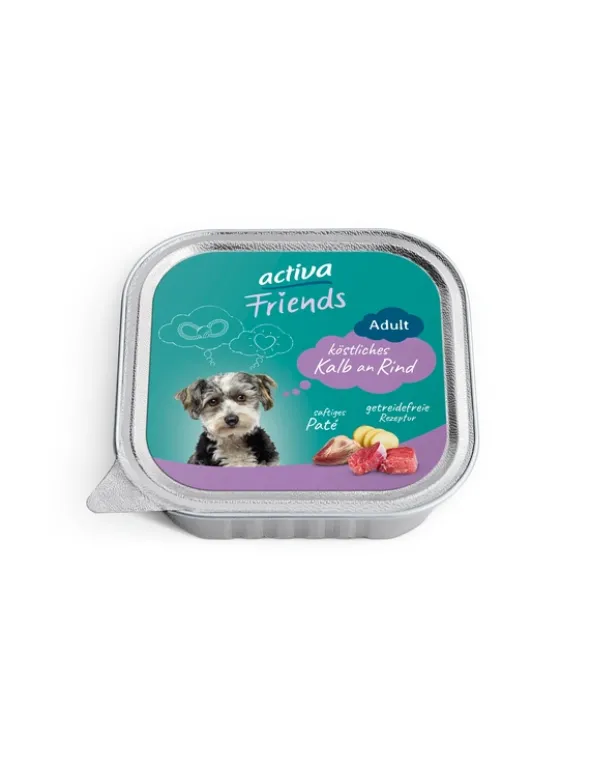 11 x activa Friends Adult Kalb an Rind 150g