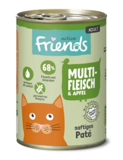 6 x activa Friends Adult Multifleisch & Apfel 400g