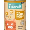 6 x activa Friends Adult Pute, Huhn, Hühnchenleber & Karotte 400g