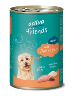 6 x activa Friends Adult Pute mit Ente 400g