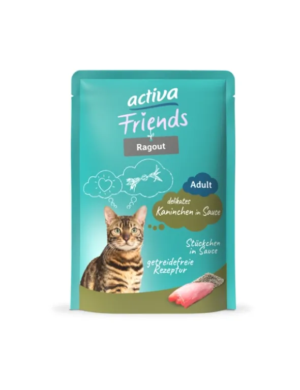 12 x activa Friends Adult Ragout Kaninchen 85g
