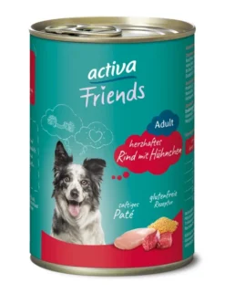 6 x activa Friends Adult Rind mit Hühnchen 400g