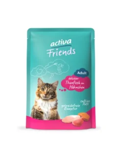 12 x activa Friends Adult Thunfisch an Huhn 85g