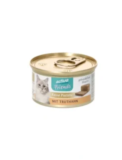 24 x activa Friends Feine Pastete Adult mit Truthahn 85g