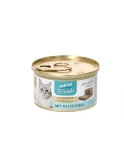 24 x activa Friends Feine Pastete Adult mit Meeresfisch 85g