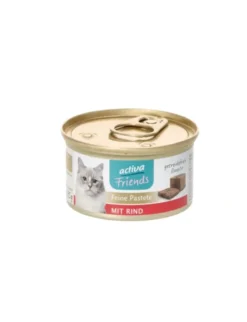 24 x activa Friends Feine Pastete Adult mit Rind 85g