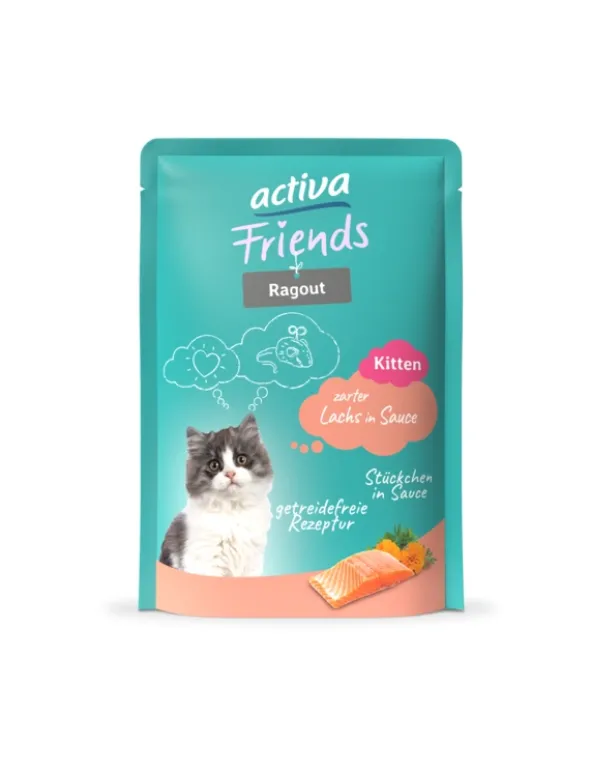12 x activa Friends Kitten Ragout Lachs 85g