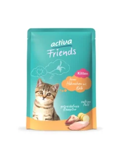 12 x activa Friends Kitten Ragout Huhn & Kalb 85g
