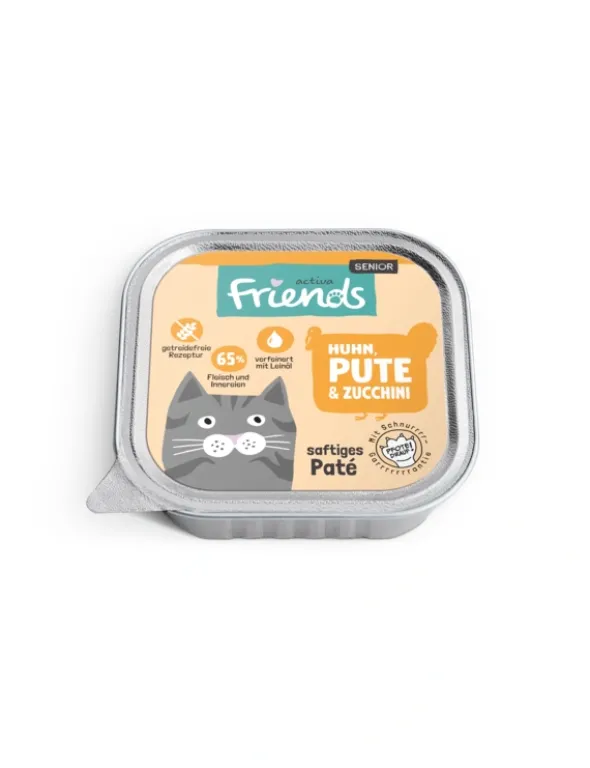 16 x activa Friends Senior Huhn+Pute 100g