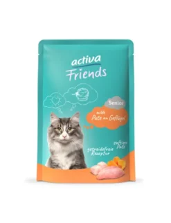 12 x activa Friends Senior Pute & Geflügel 85g