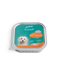 11 x activa Friends Senior Pute mit Hühnchen 150g