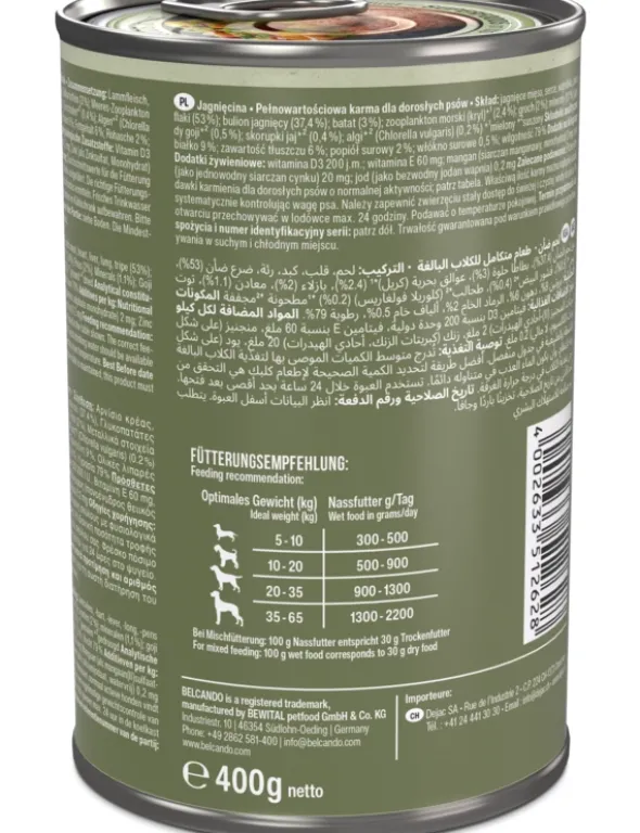 6 x BELCANDO Holistic Lamm 400g