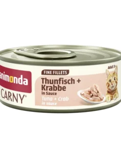 12 x Carny Adult Fine Fillets Thunfisch + Krabbe in Sauce 60g