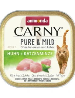 32 x Carny Adult Huhn + Katzenminze 100g