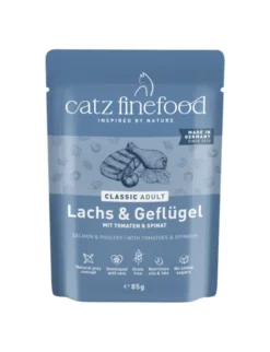 16 x catz finefood CLASSIC Adult Lachs & Geflügel 85g