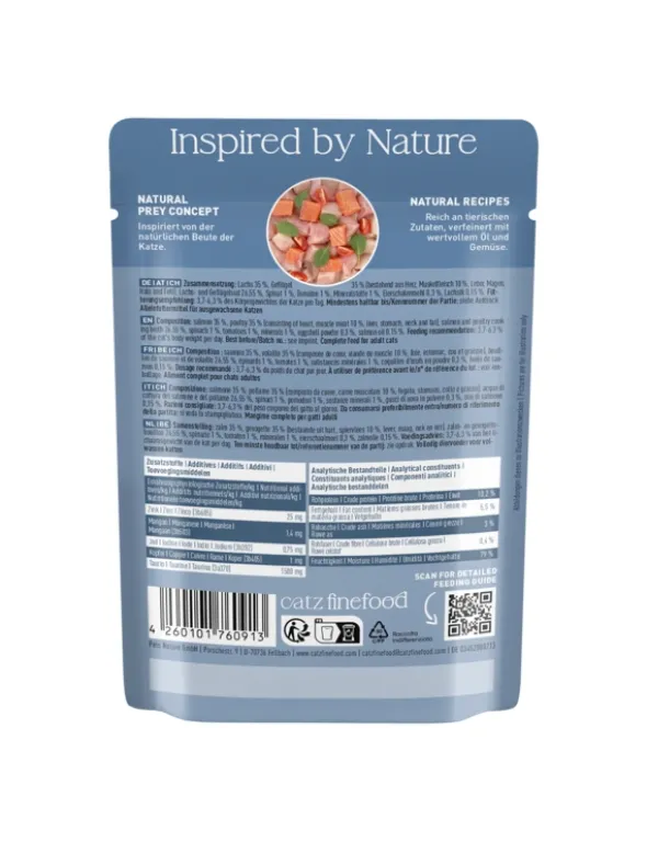 16 x catz finefood CLASSIC Adult Lachs & Geflügel 85g
