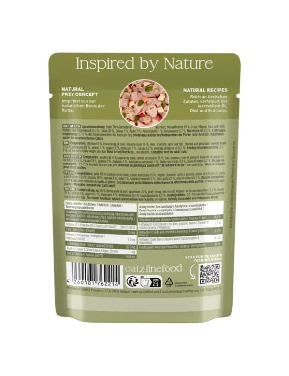 16 x catz finefood CLASSIC Adult Huhn & Fasan 85g