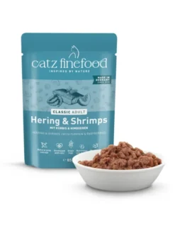 16 x catz finefood CLASSIC Adult Hering & Krabben 85g