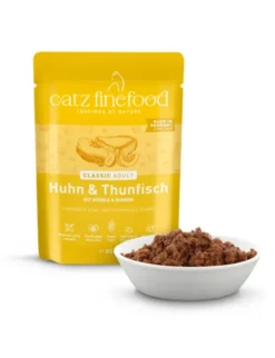 16 x catz finefood CLASSIC Adult Huhn & Thunfisch 85g