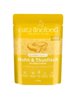 16 x catz finefood CLASSIC Adult Huhn & Thunfisch 85g