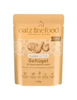 16 x catz finefood CLASSIC Kitten Geflügel 85g