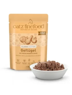 16 x catz finefood CLASSIC Kitten Geflügel 85g