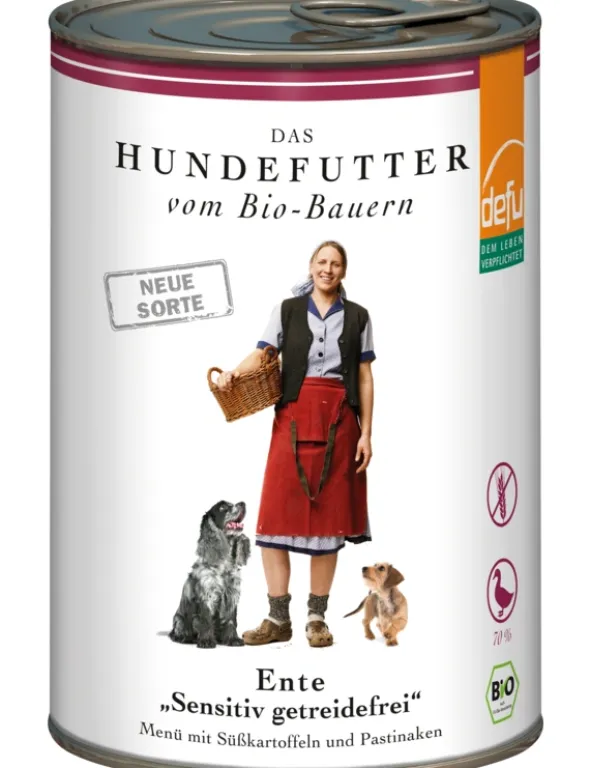12 x defu Hund Sensitiv getreidefrei Ente 410g