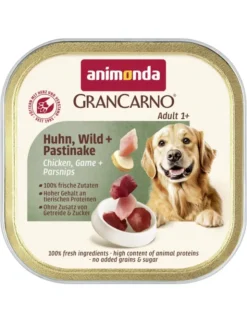 22 x GranCarno Adult Huhn, Wild + Pastinake 150g