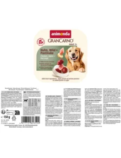 22 x GranCarno Adult Huhn, Wild + Pastinake 150g