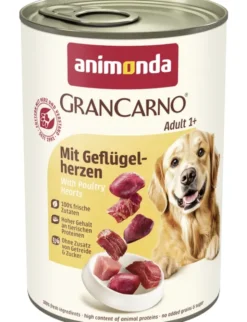 6 x GranCarno Adult Mit Geflügelherzen 400g