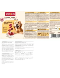 6 x GranCarno Adult Mit Geflügelherzen 400g
