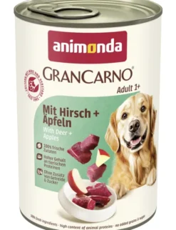 6 x GranCarno Adult Mit Hirsch + Äpfeln 400g