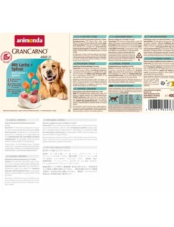 6 x GranCarno Adult Mit Lachs + Spinat 400g