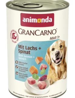 6 x GranCarno Adult Mit Lachs + Spinat 400g