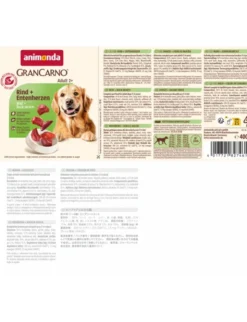 6 x GranCarno Adult Rind + Entenherzen 400g