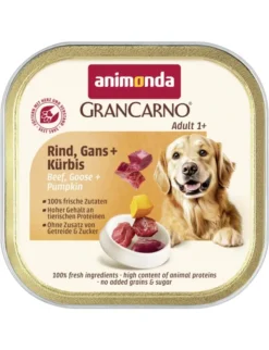 22 x GranCarno Adult Rind, Gans + Kürbis 150g