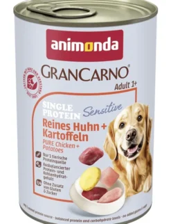 6 x GranCarno Adult Sensitiv Reines Huhn + Kartoffeln 400g