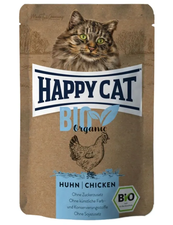 12 x HAPPY CAT Bio Huhn 85g