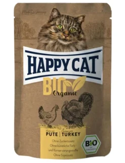 12 x HAPPY CAT Bio Huhn, Pute 85g