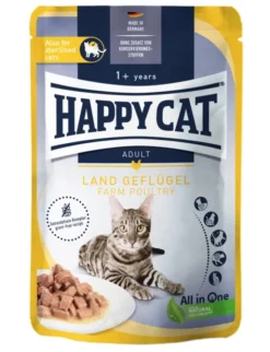 20 x HAPPY CAT Culinary Meat in Sauce Land-Geflügel 85g