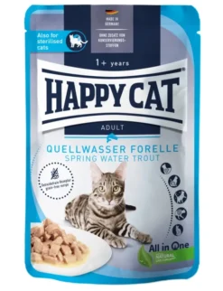 20 x HAPPY CAT Culinary Meat in Sauce Quellwasser-Forelle 85g