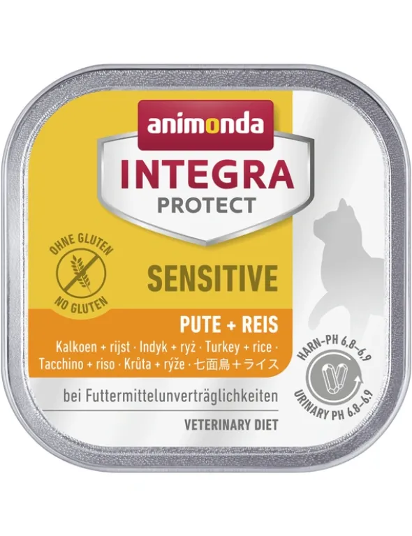 16 x INTEGRA PROTECT Adult Sensitive Pute + Reis 100g