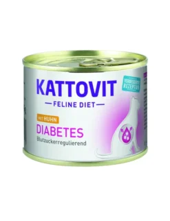 12 x KATTOVIT FELINE DIET Diabetes Huhn 185g