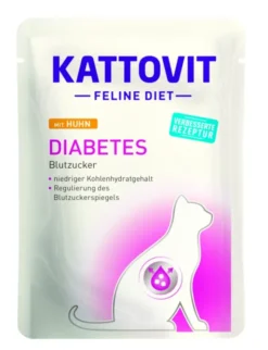24 x KATTOVIT FELINE DIET Diabetes Huhn 85g