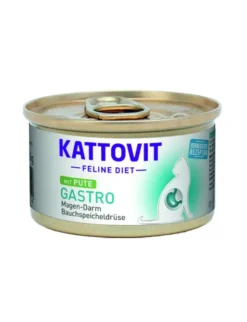 12 x KATTOVIT FELINE DIET Gastro Pute 85g