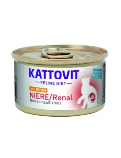 12 x KATTOVIT FELINE DIET Niere/Renal Huhn 85g