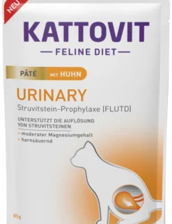 10 x KATTOVIT FELINE DIET Urinary Paté Huhn 85g