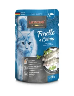 16 x LEONARDO Finest Selection Forelle + Catnip 85g